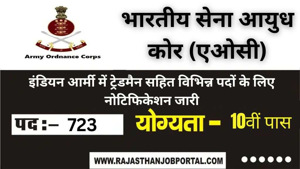 Indian Army Tradesman Recruitment 2024: इंडियन आर्मी में ट्रेडमैन सहित विभिन्न पदों के लिए 723 पदों पर नोटिफिकेशन जारी, दसवीं पास करें आवेदन