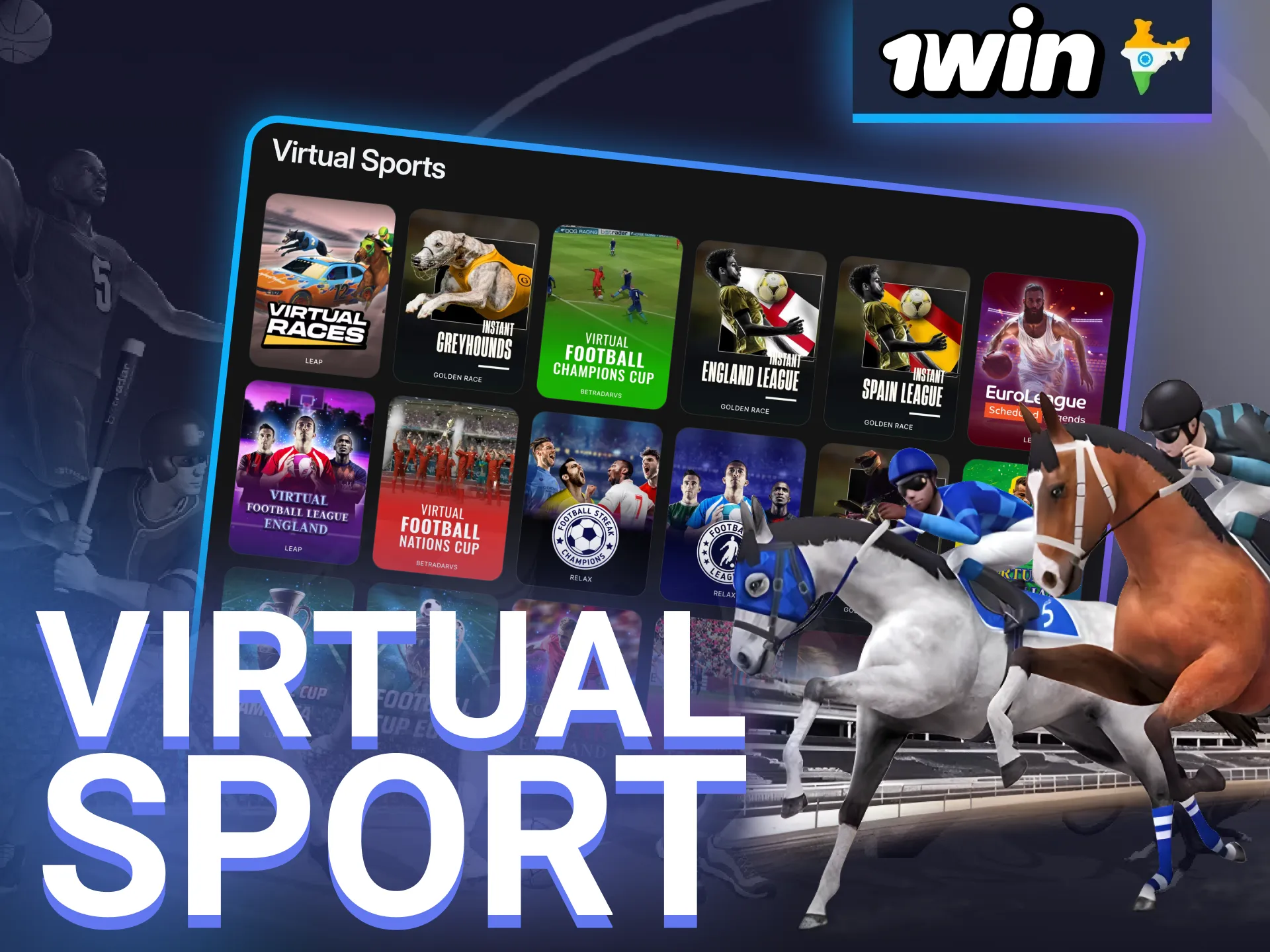Place your bets on virtual sports at 1win and experience round-the-clock action.