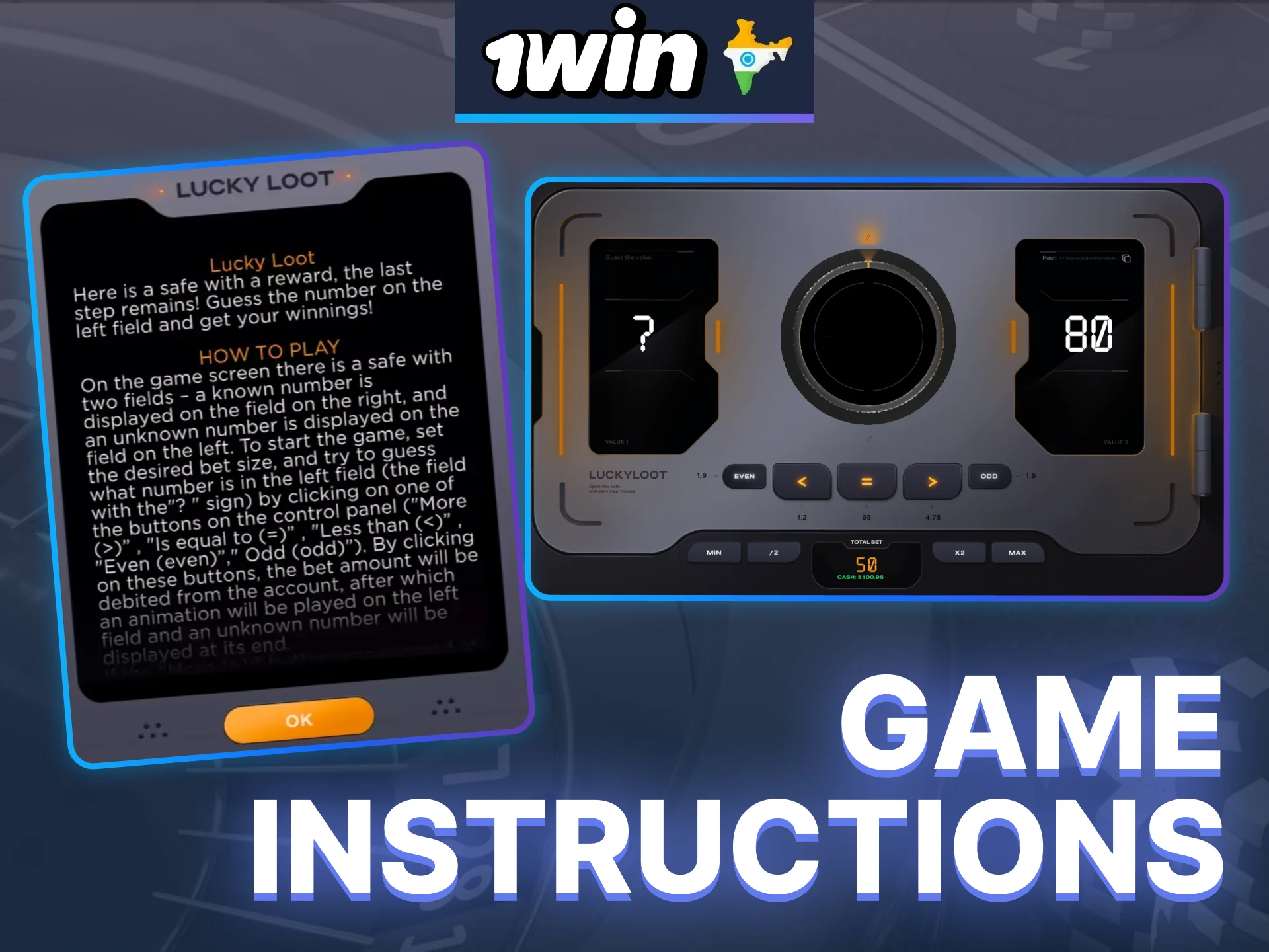 Start your journey through the world of Lucky Loot at 1win by familiarizing yourself with the rules.