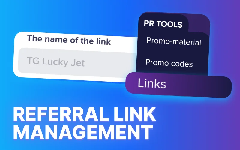 Create your tracking links at 1win, and manage your traffic sources.