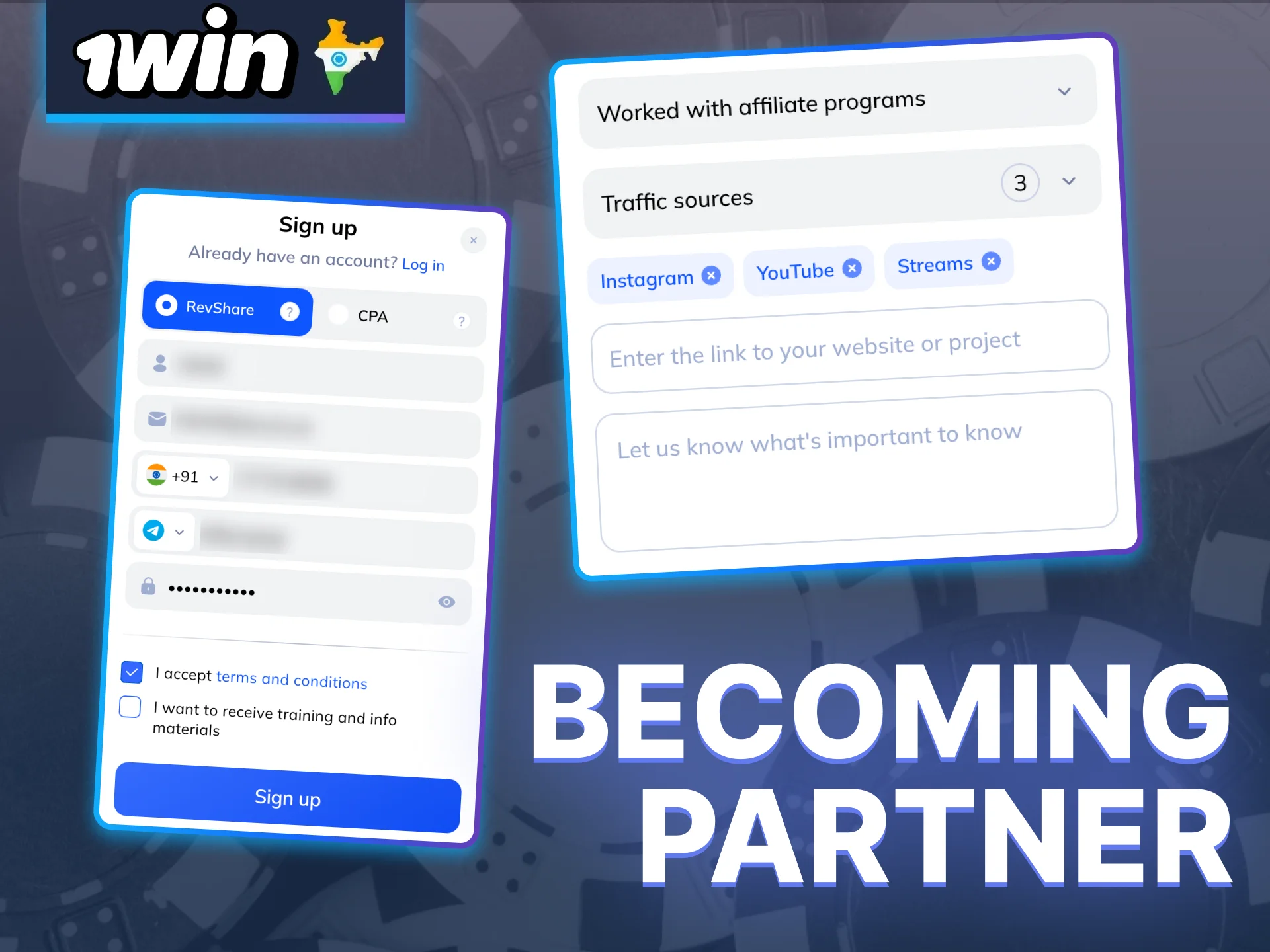 Register at 1win now, and start your affiliate journey today.