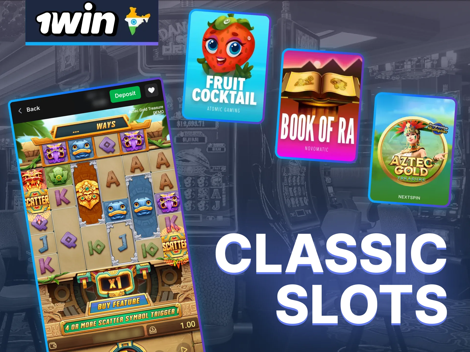 Play classic fruit machines at 1win, and enjoy simple gameplay today.