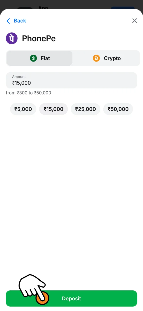 Go to the 1win cashier, and choose your favorite deposit method.