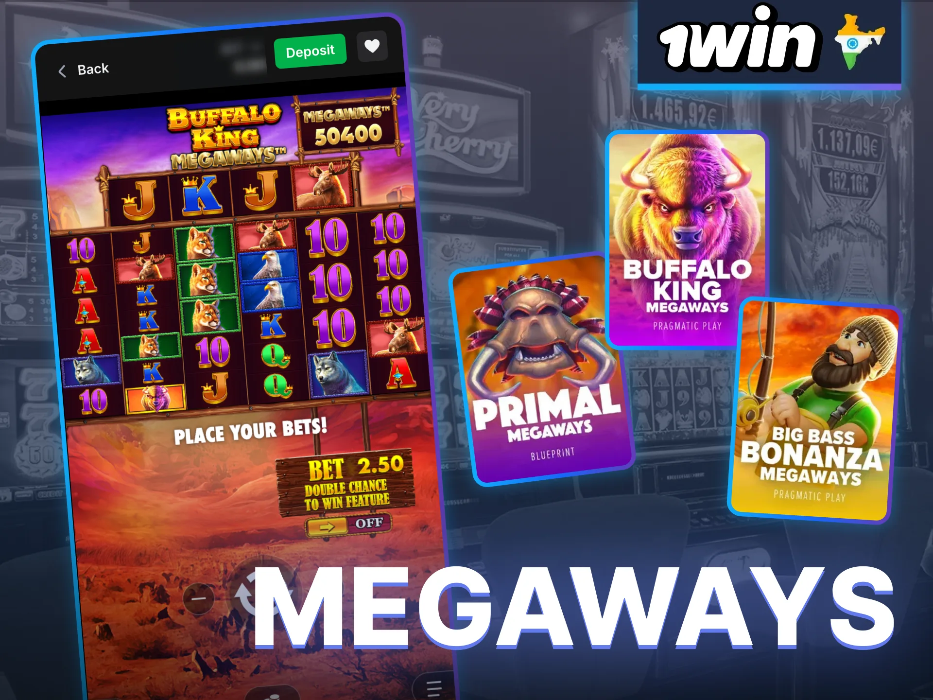 Try Megaways games at 1win, and enjoy thousands of paths to victory.